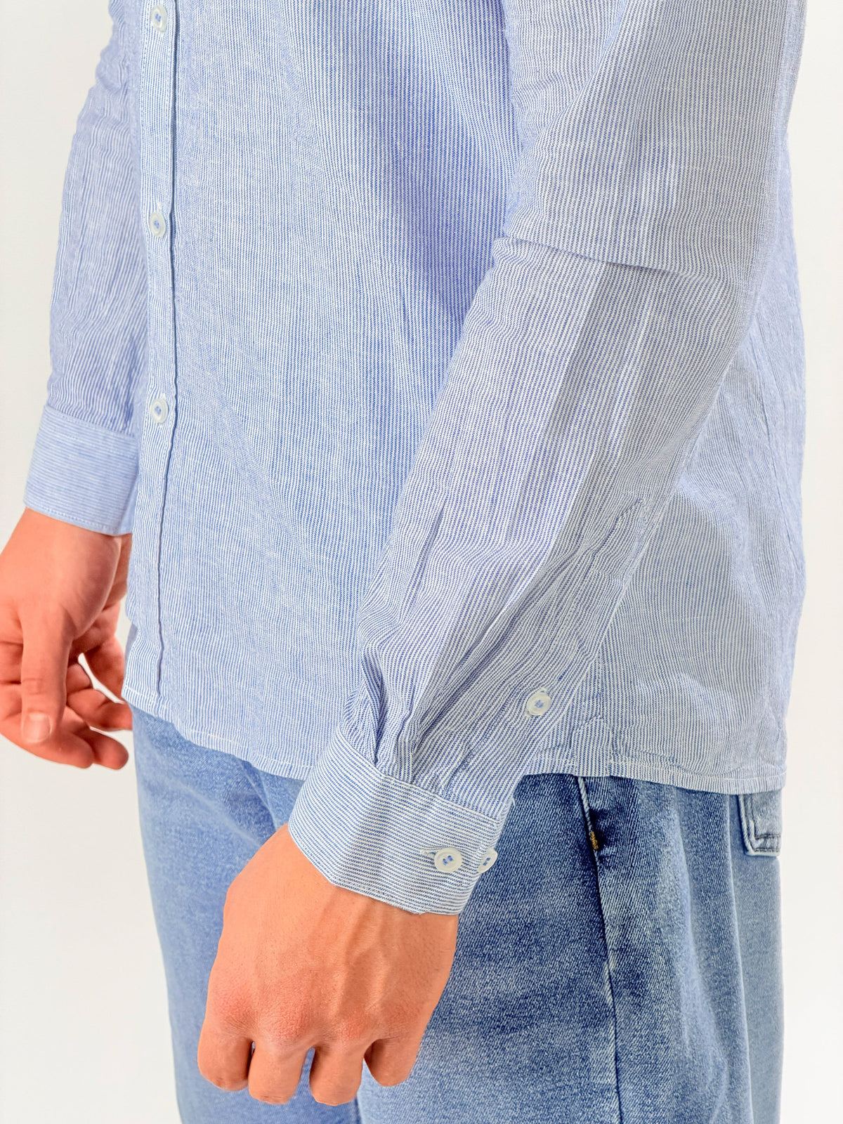 Camisa cuello coreano