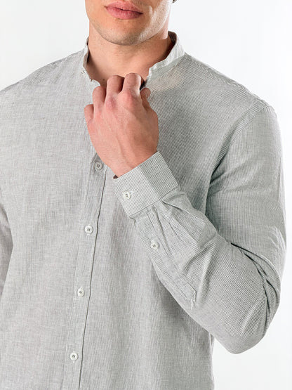 Camisa cuello coreano