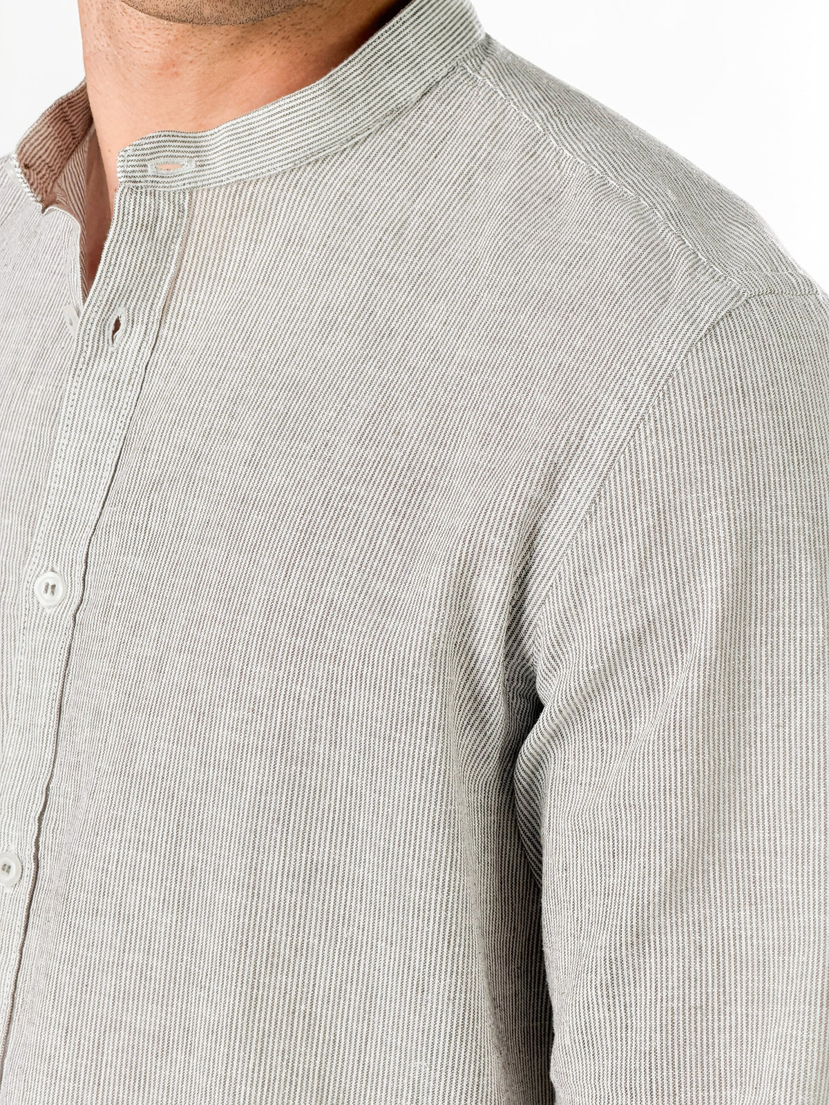 Camisa cuello coreano
