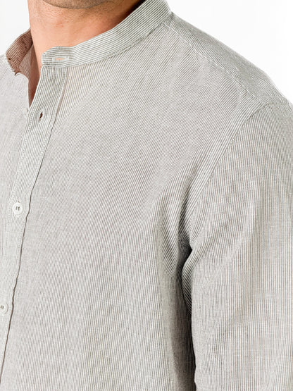 Camisa cuello coreano