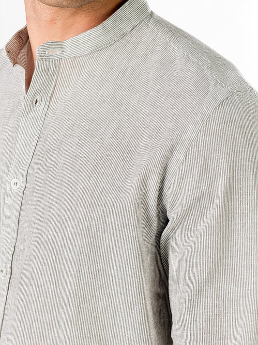 Camisa cuello coreano