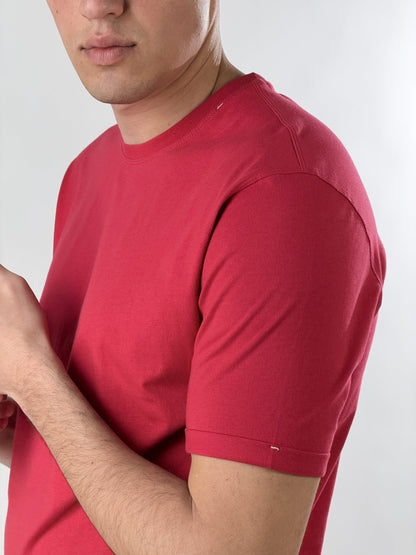 Camiseta cuello redondo fina básica