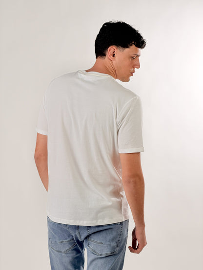 Camiseta cuello redondo fina básica