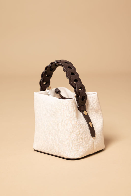 Bolso saco con asas trenzadas