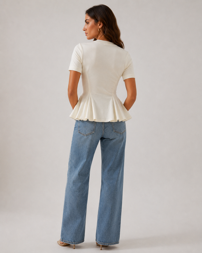 Camiseta con peplum