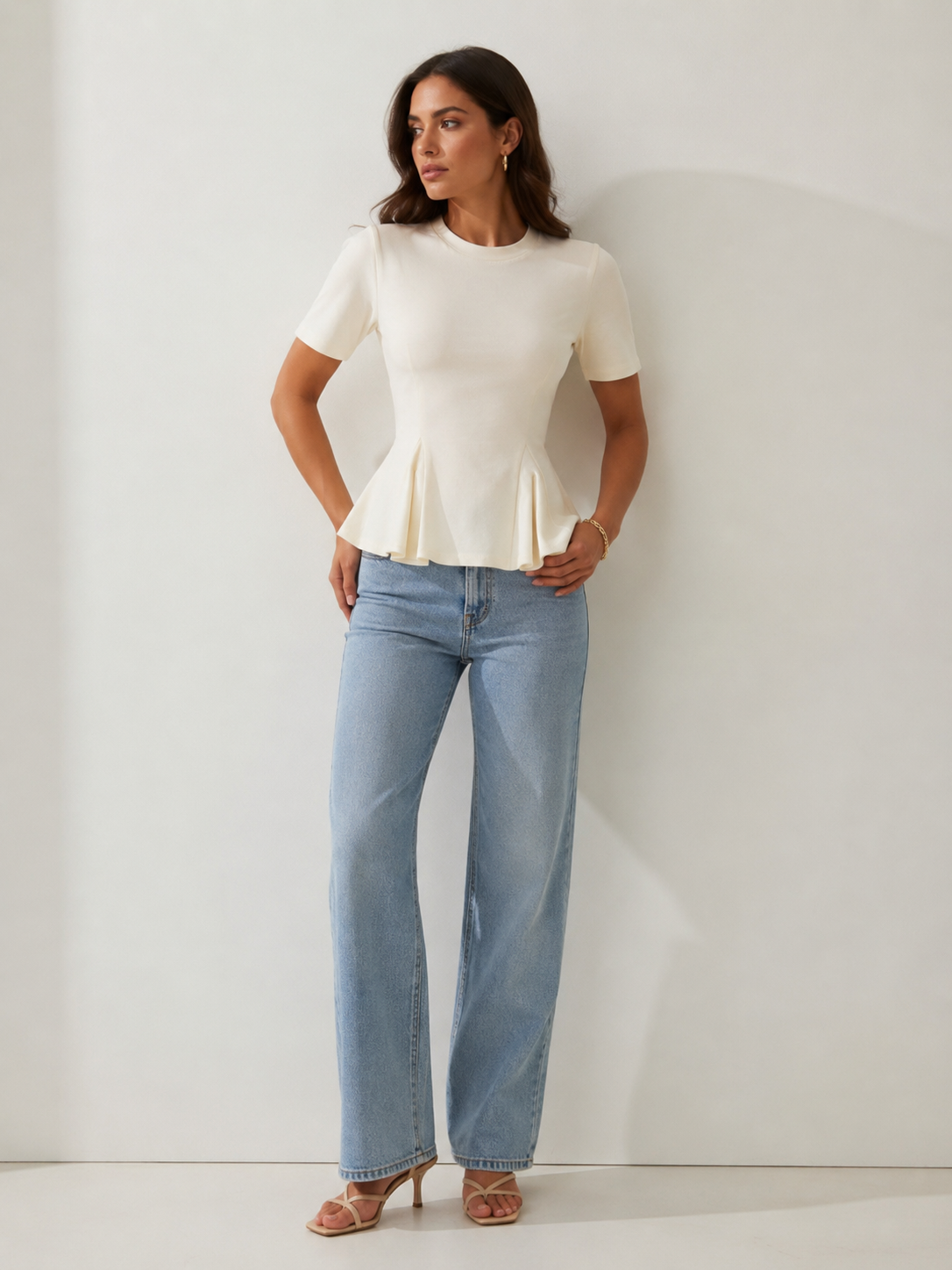 Camiseta con peplum