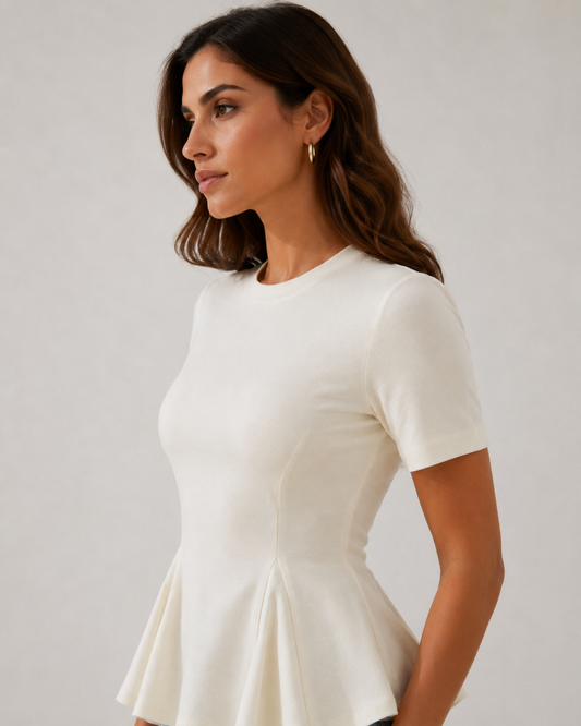 Camiseta con peplum
