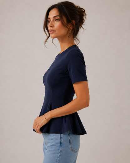 Camiseta con peplum