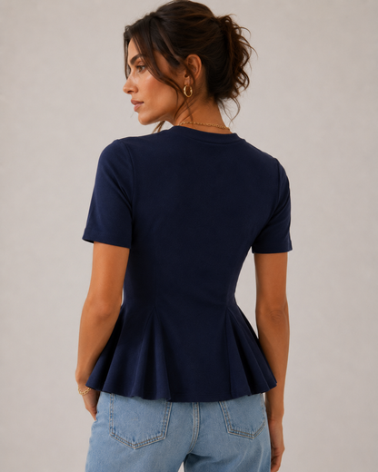Camiseta con peplum