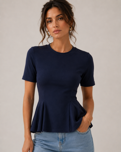 Camiseta con peplum