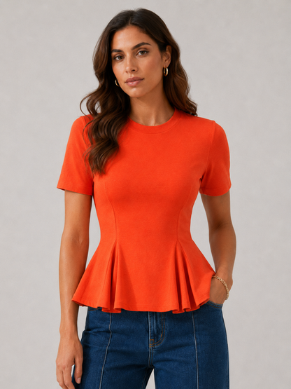 Camiseta con peplum