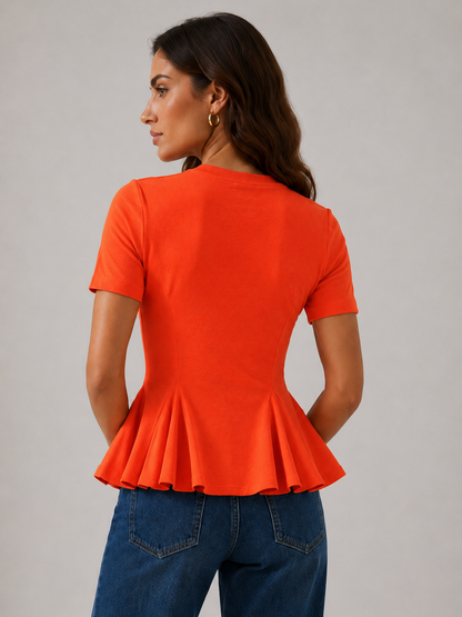 Camiseta con peplum