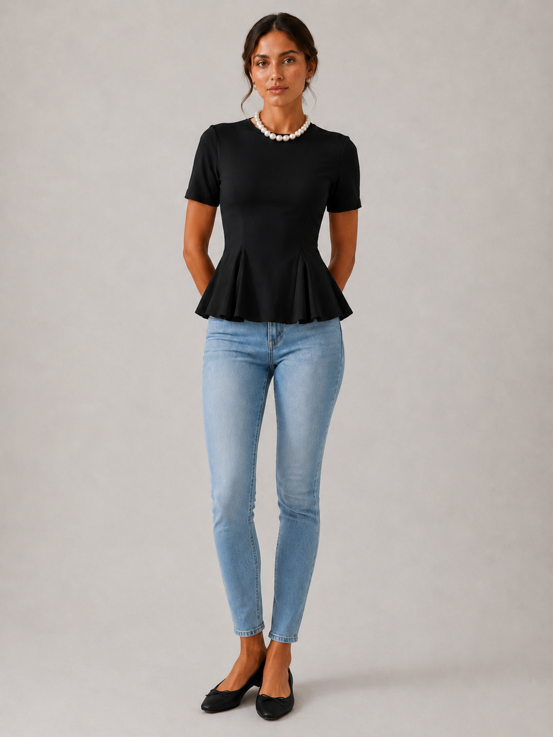 Camiseta con peplum