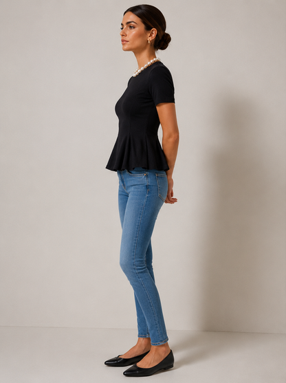 Camiseta con peplum