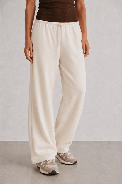 Pantalón jogger de pierna ancha con cordón minimal