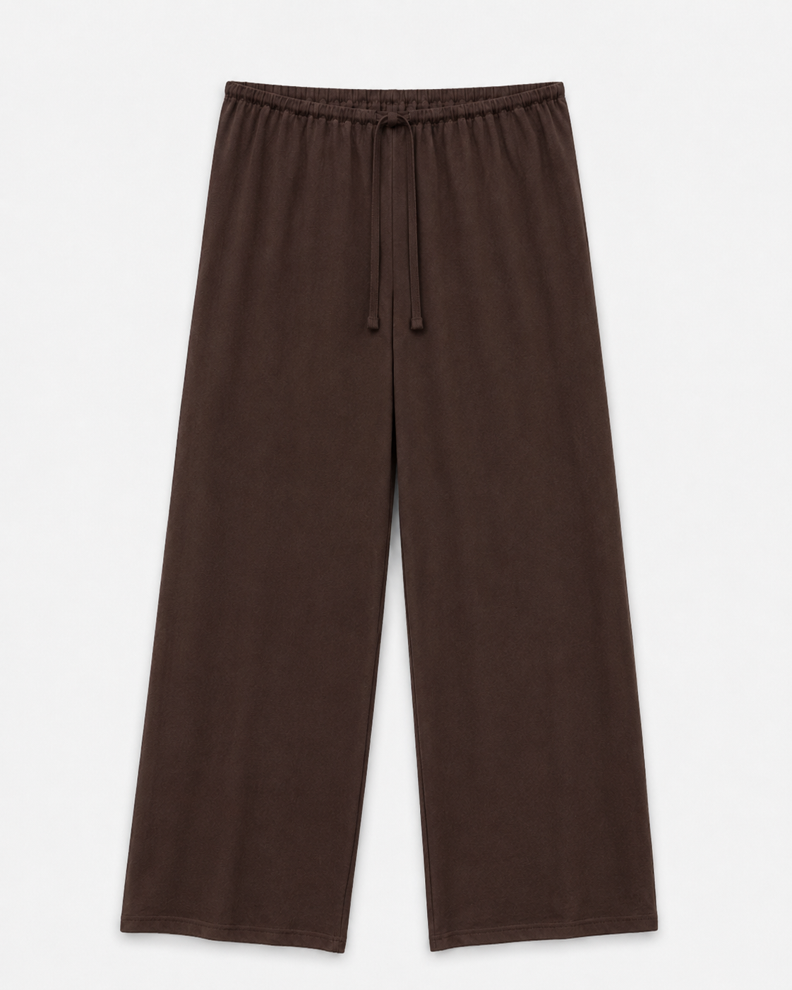 Pantalón jogger de pierna ancha con cordón minimal