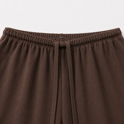 Pantalón jogger de pierna ancha con cordón minimal