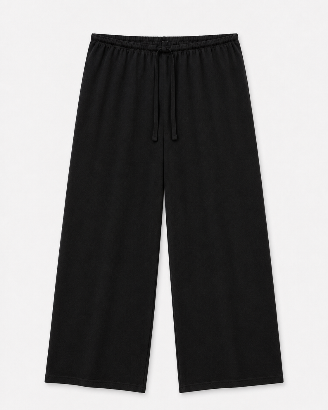 Pantalón jogger de pierna ancha con cordón minimal