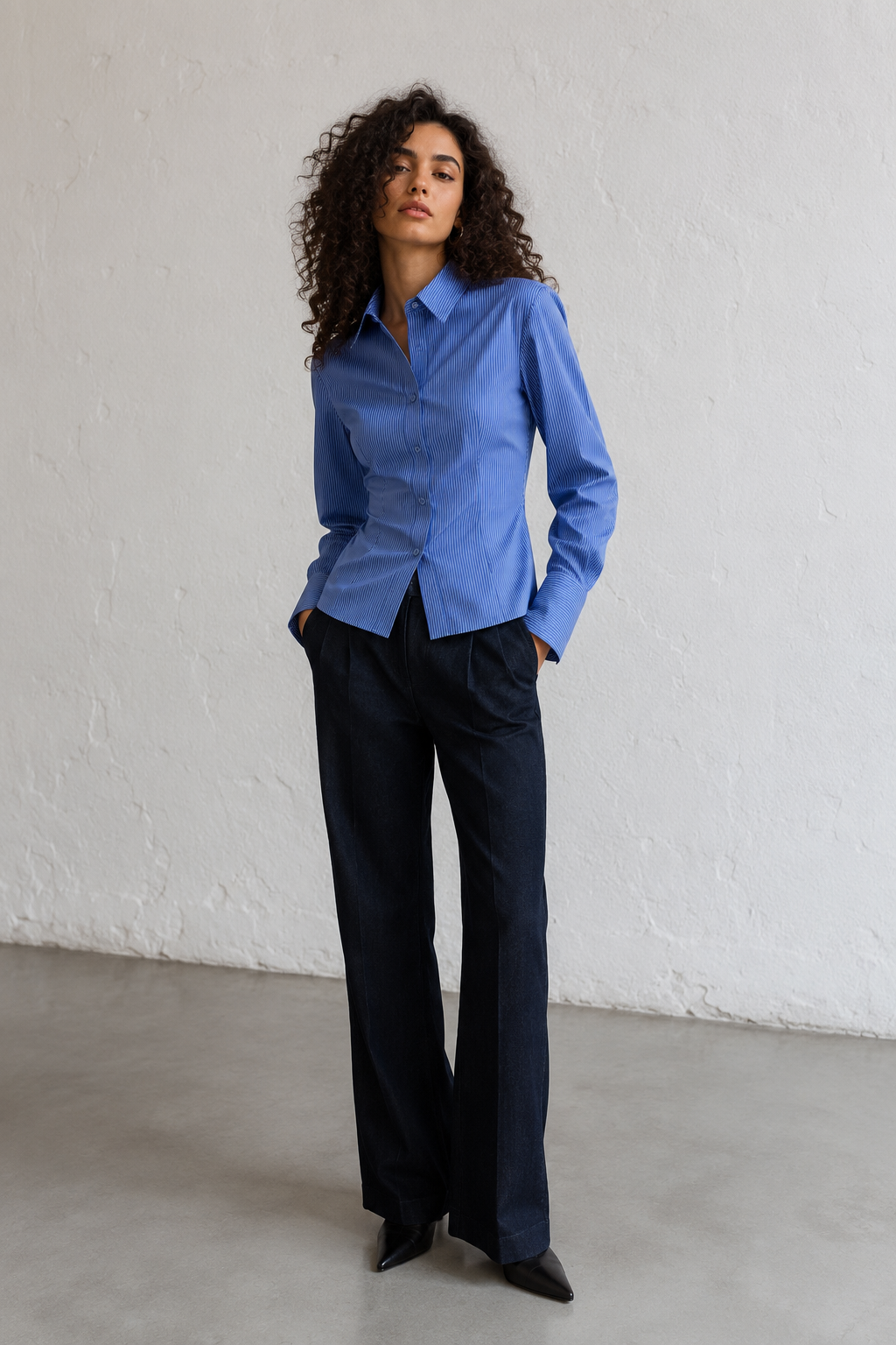 Camisa de algodón stretch