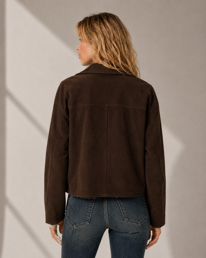 Chaqueta cruzada efecto ante