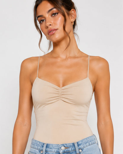 Body bustier con fruncido