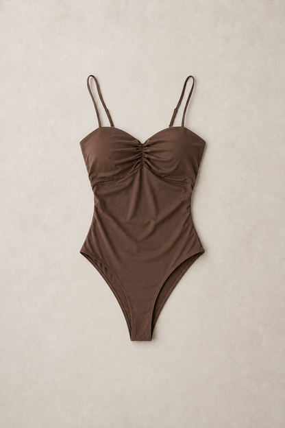 Body bustier con fruncido