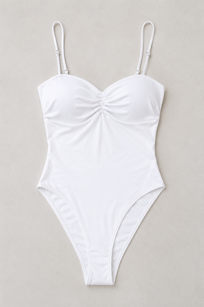 Body bustier con fruncido