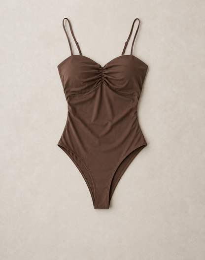 Body bustier con fruncido