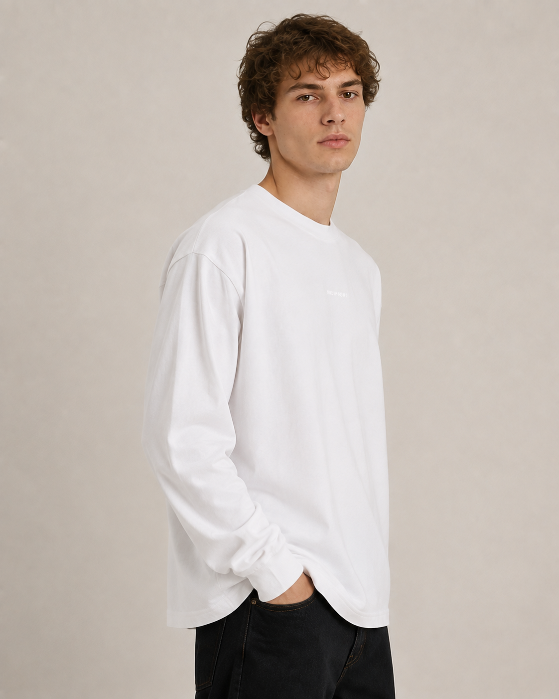 Camiseta oversize WAKE UP NOW!