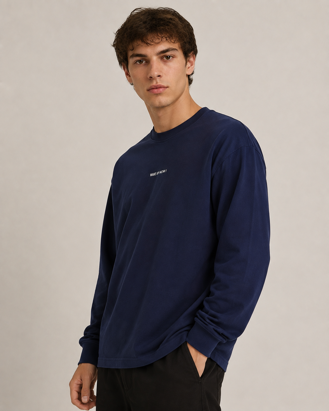 Camiseta oversize WAKE UP NOW!