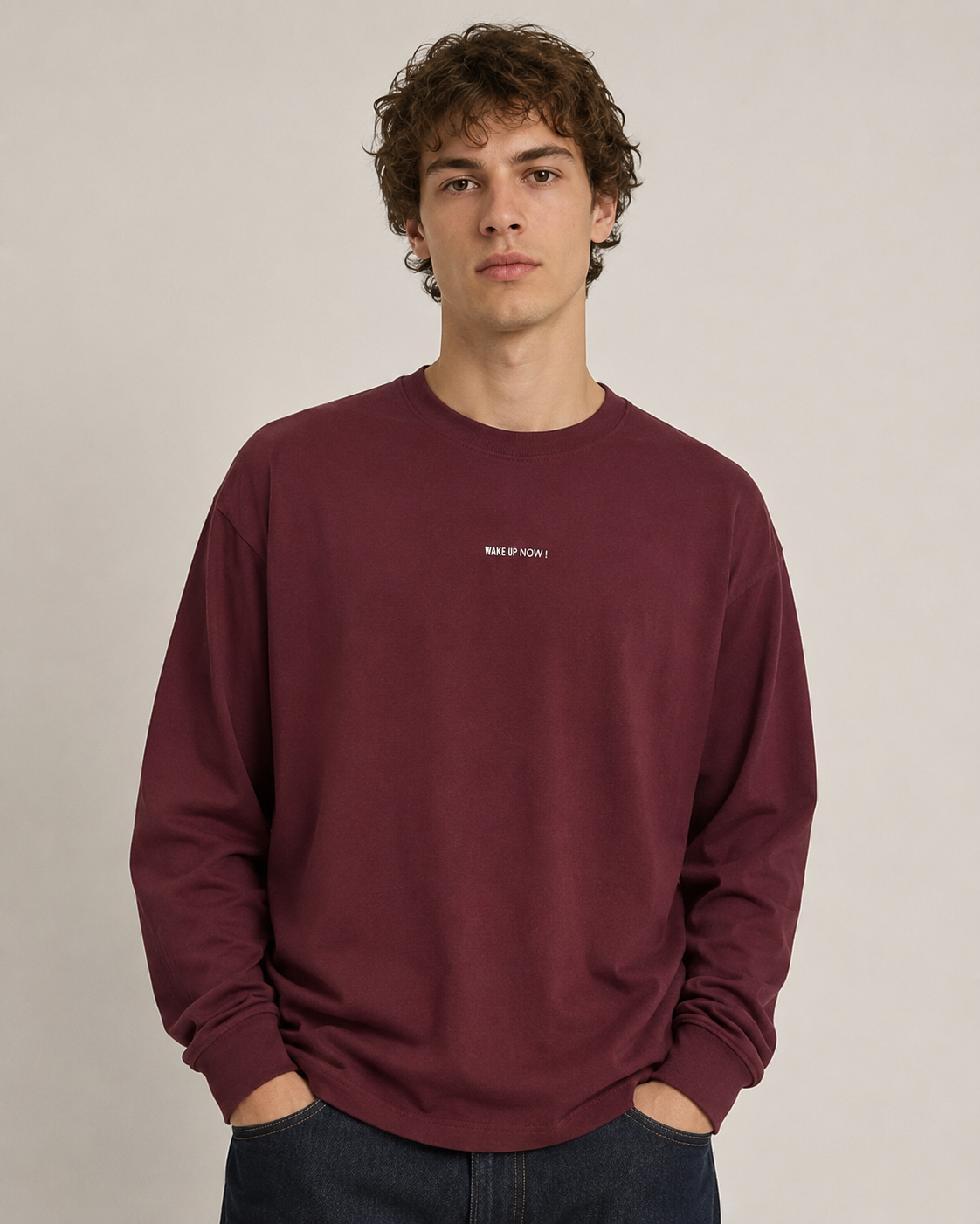 Camiseta oversize WAKE UP NOW!