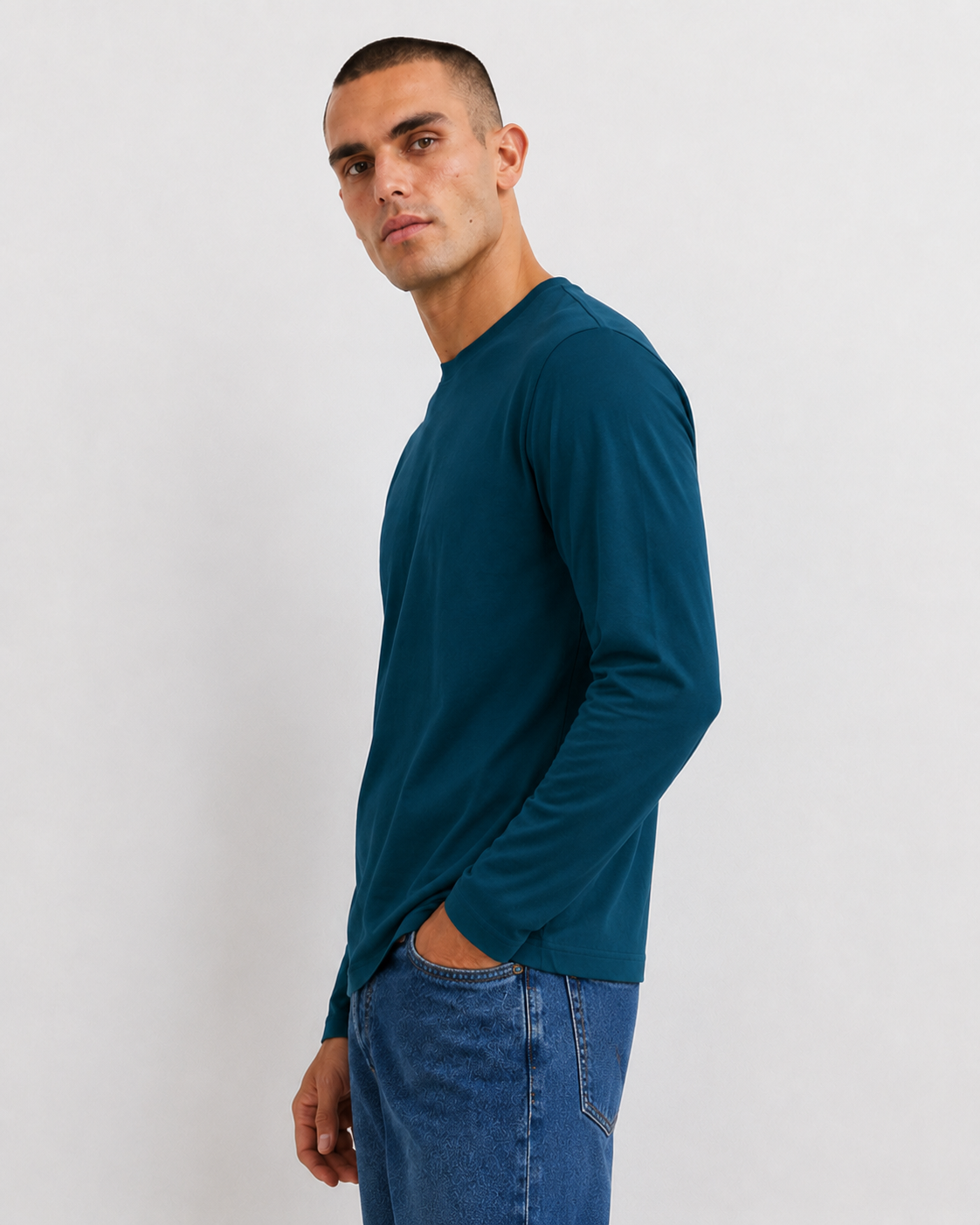 Jersey de manga larga corte normal