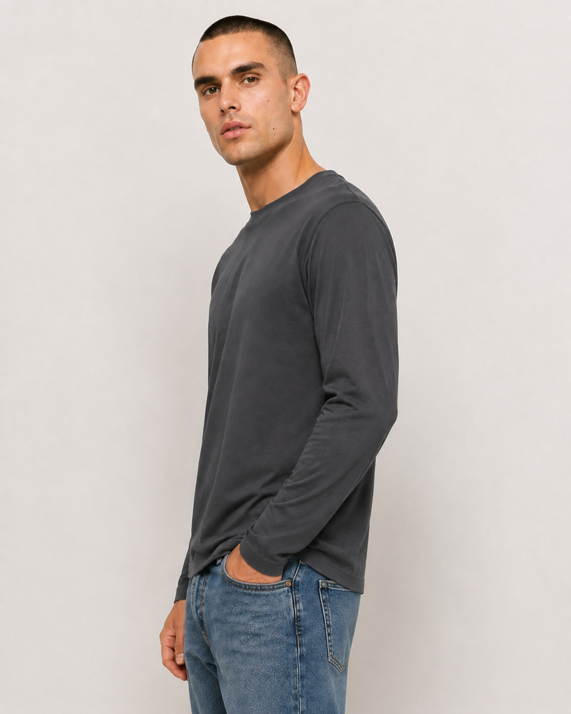Jersey de manga larga corte normal