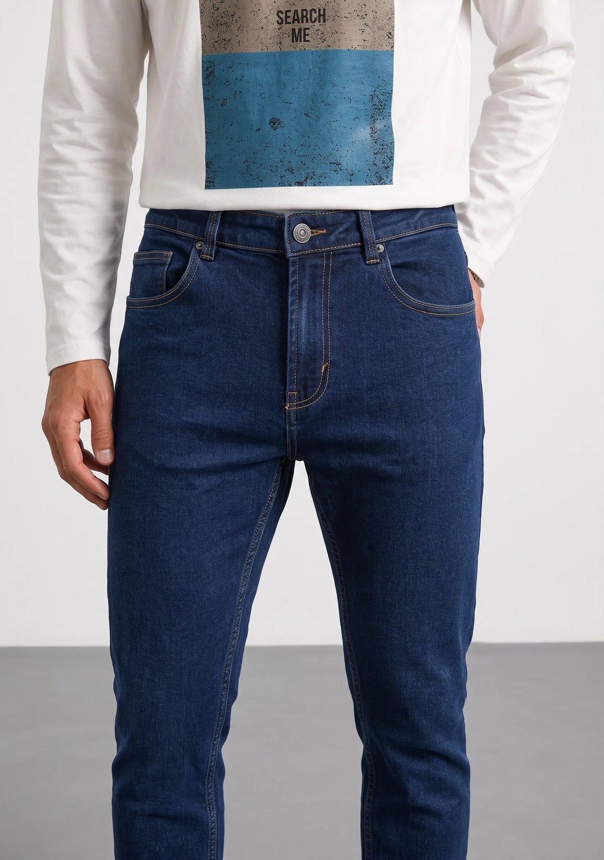 Jeans skinny lavado oscuro