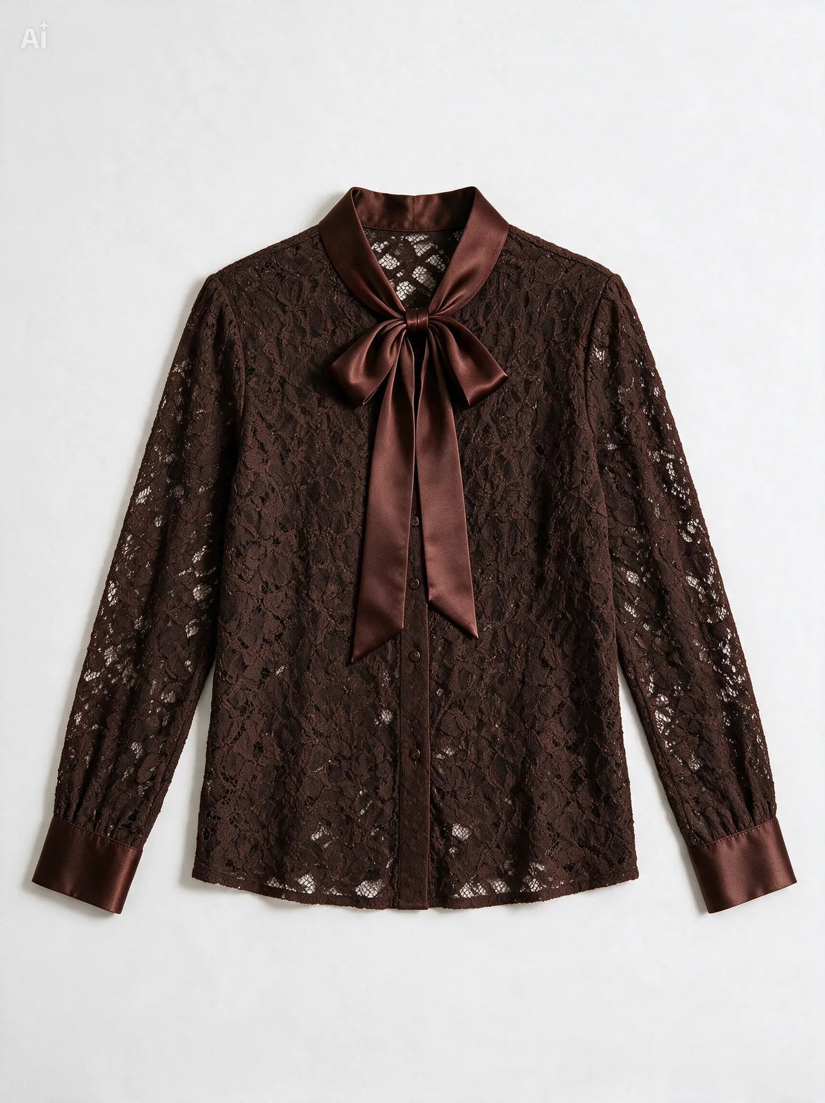 Camisa Nouvelle de encaje y raso