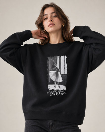 Sudadera de cuello redondo oversize