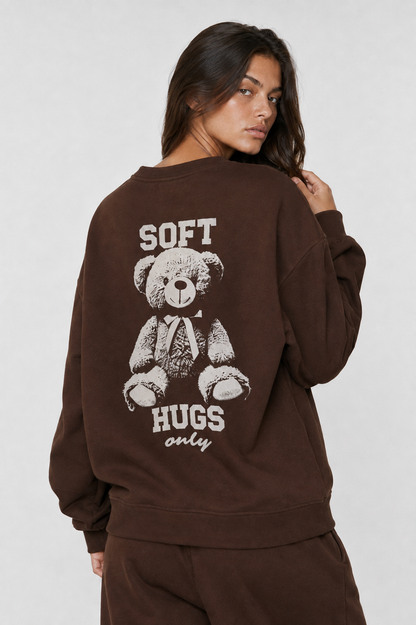 Sudadera de cuello redondo oversize
