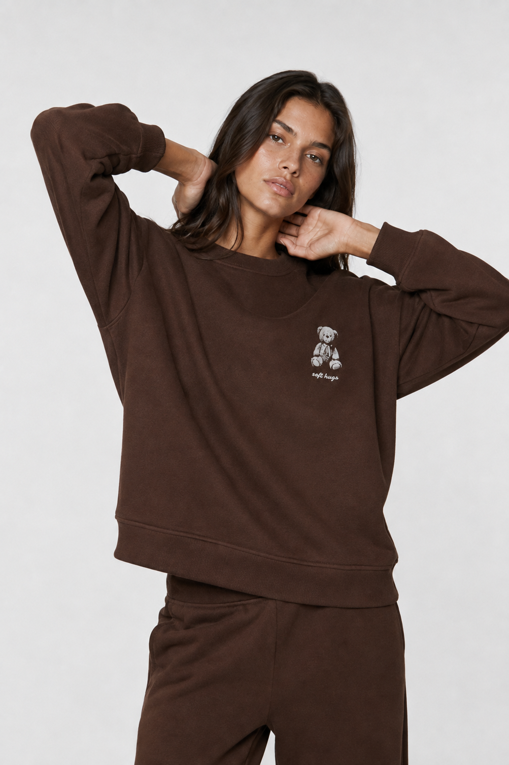 Sudadera de cuello redondo oversize