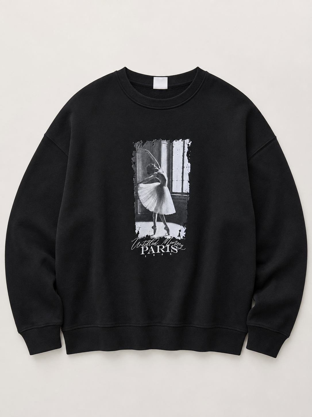 Sudadera de cuello redondo oversize