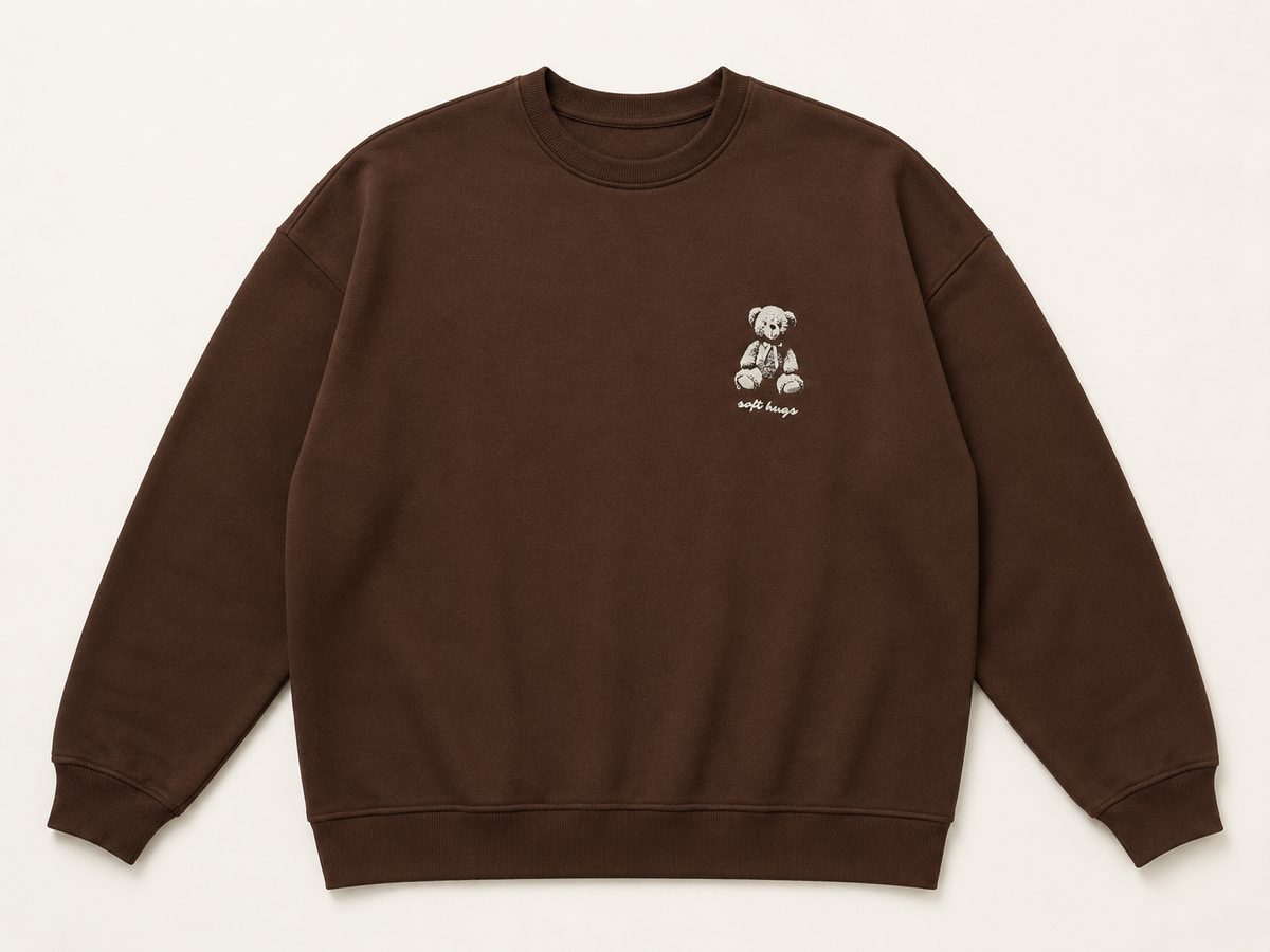 Sudadera de cuello redondo oversize