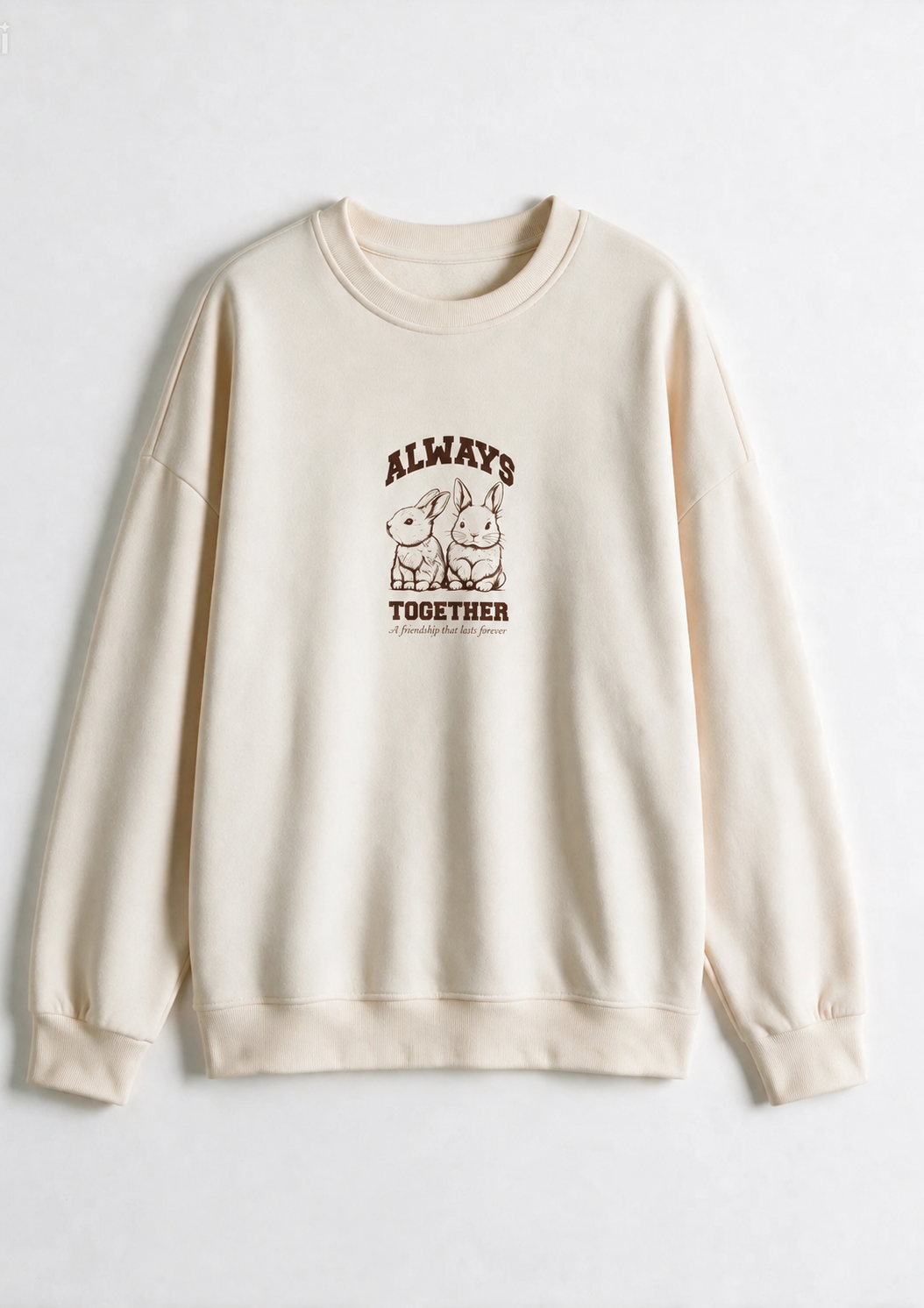 Sudadera de cuello redondo oversize