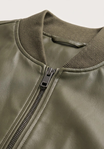 Bomber efecto piel