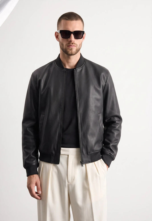 Bomber efecto piel