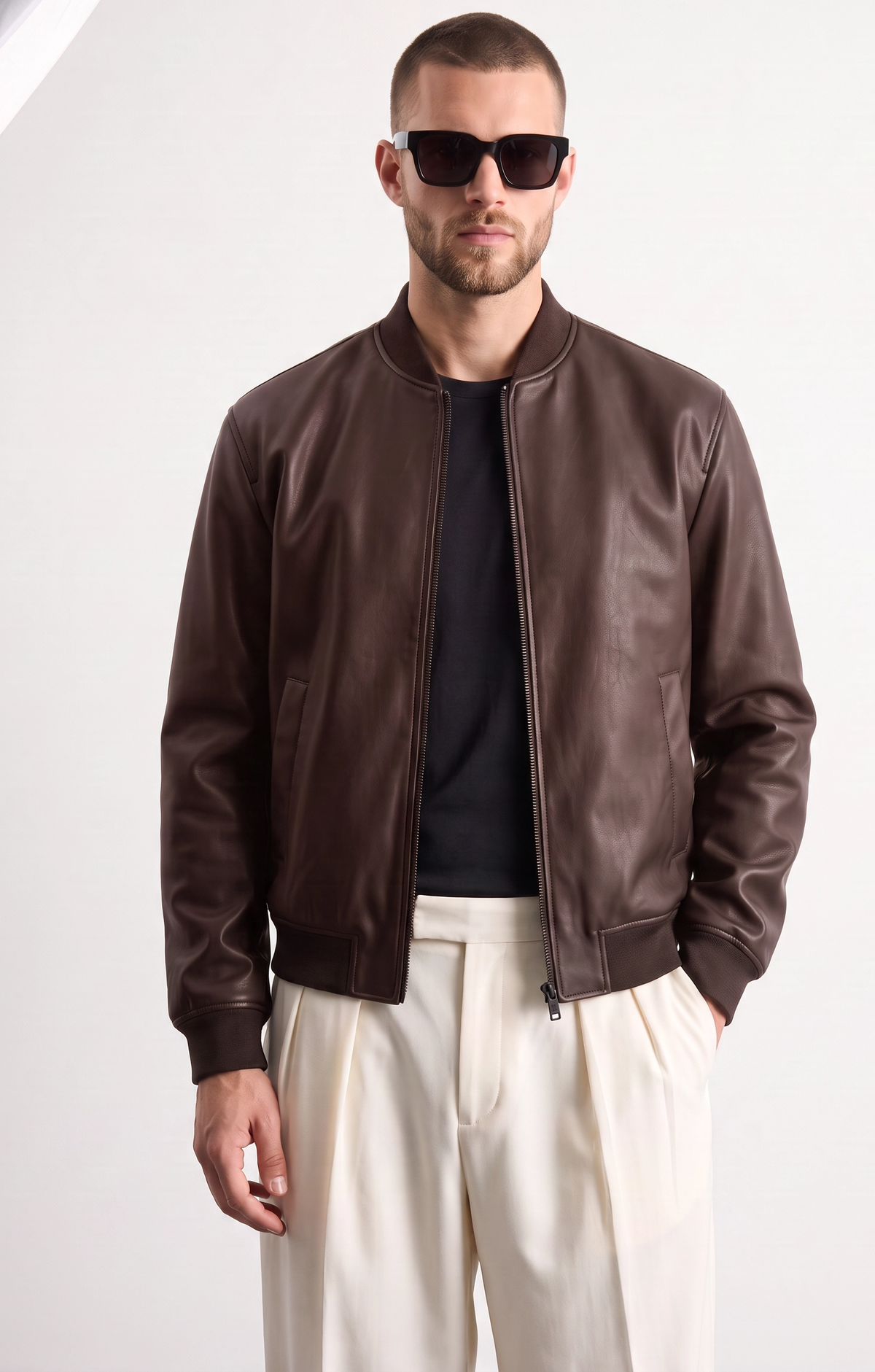 Bomber efecto piel