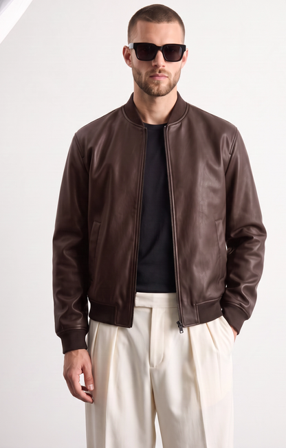 Bomber efecto piel