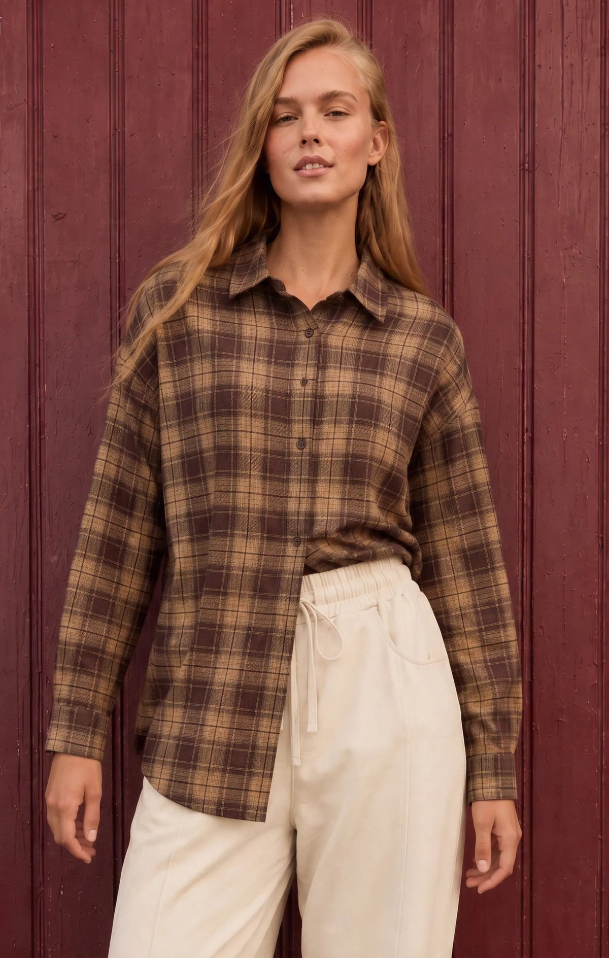 Camisa estampado tartán
