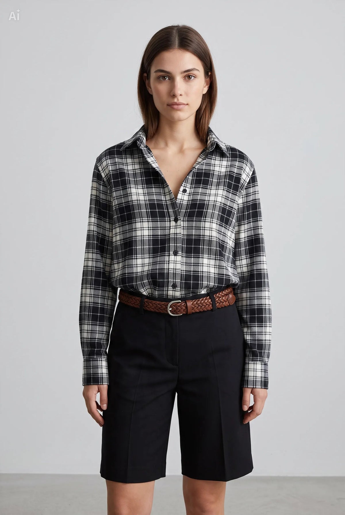 Camisa estampado tartán