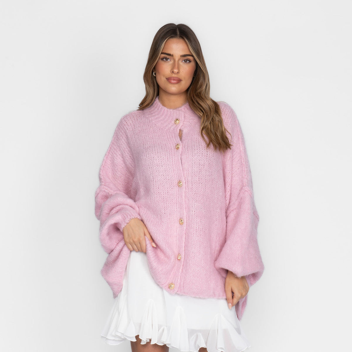 Cárdigan Holgado Ultra Suave "Glamour Acogedor"