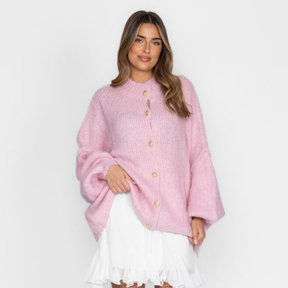 Cárdigan Holgado Ultra Suave "Glamour Acogedor"