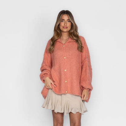 Cárdigan Holgado Ultra Suave "Glamour Acogedor"